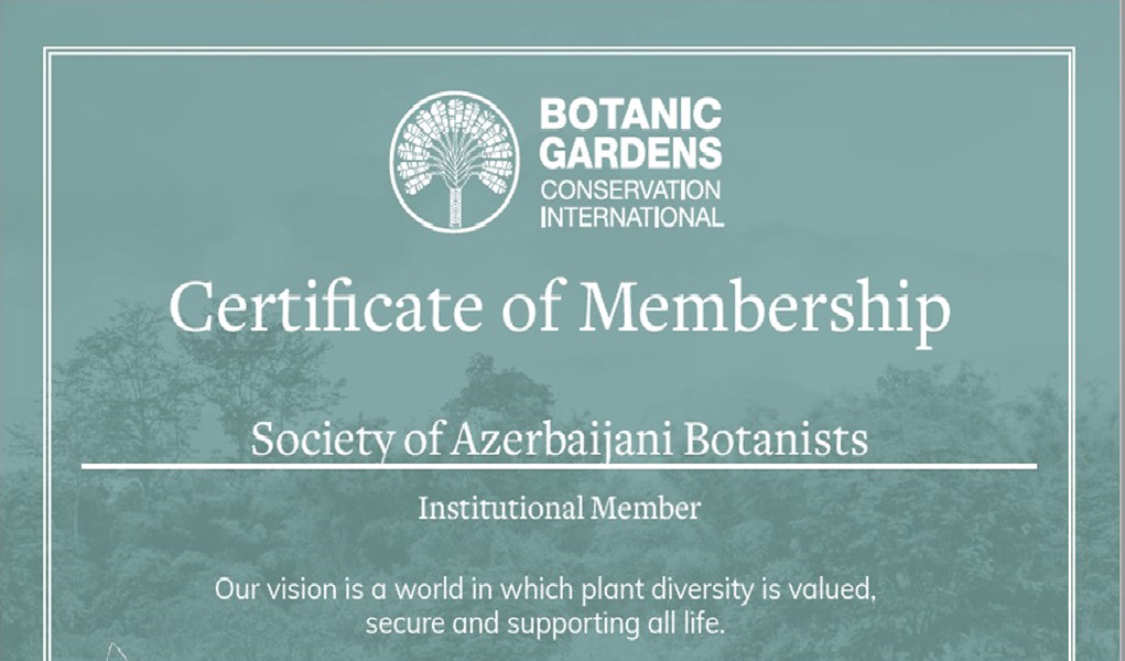 Azərbaycan Botaniklər Cəmiyyətinin beynəlxalq təşkilata üzvülüyü davam edir